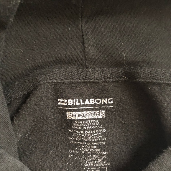 Billabong California Republic Black Hoodie Size M - Picture 6 of 6